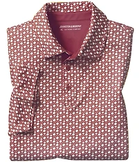 Johnston & Murphy XC Helmet And Football Print Short Sleeve Polo Shirt