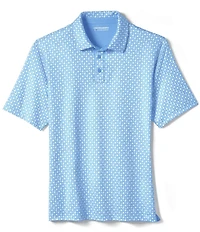Johnston & Murphy XC Helmet And Football Print Short Sleeve Polo Shirt