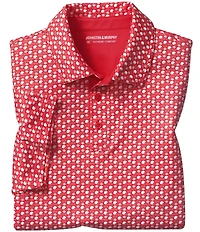 Johnston & Murphy XC Helmet And Football Print Short Sleeve Polo Shirt