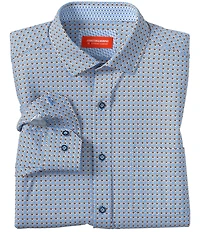Johnston & Murphy XC+ Motion Mini Petal Print Long Sleeve Woven Shirt