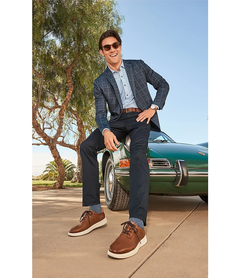 Johnston & Murphy XC+ Motion Print Long Sleeve Woven Shirt