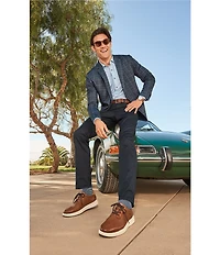 Johnston & Murphy XC+ Motion Print Long Sleeve Woven Shirt