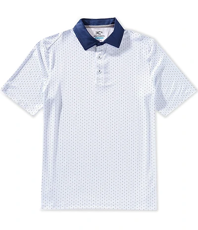 Johnston & Murphy XC4 Dash Print Short Sleeve Polo Shirt