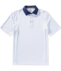 Johnston & Murphy XC4 Dash Print Short Sleeve Polo Shirt