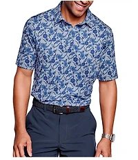 Johnston & Murphy XC4 Paisley Print Performance Short-Sleeve Polo Shirt