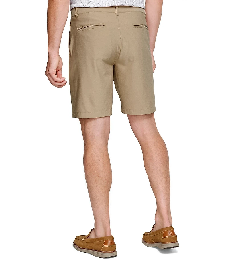 Johnston & Murphy XC4 Performance Stretch Flat Front 9#double; Inseam Shorts