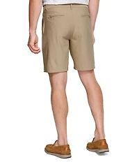 Johnston & Murphy XC4 Performance Stretch Flat Front 9#double; Inseam Shorts