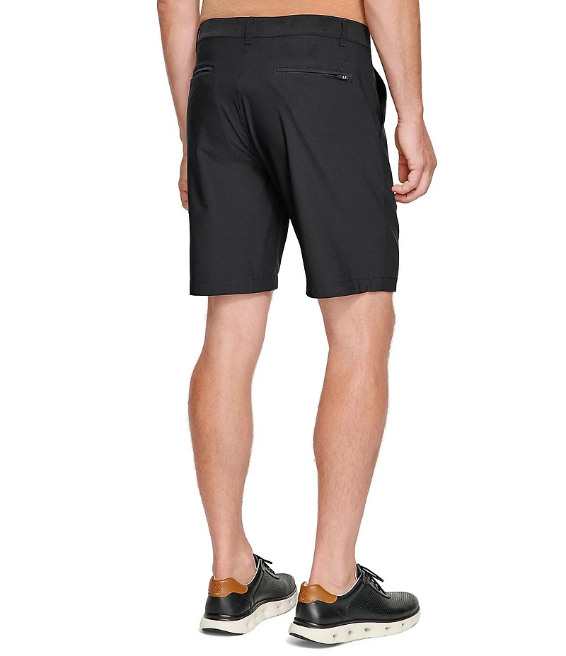 Johnston & Murphy XC4 Performance Stretch Flat Front 9#double; Inseam Shorts