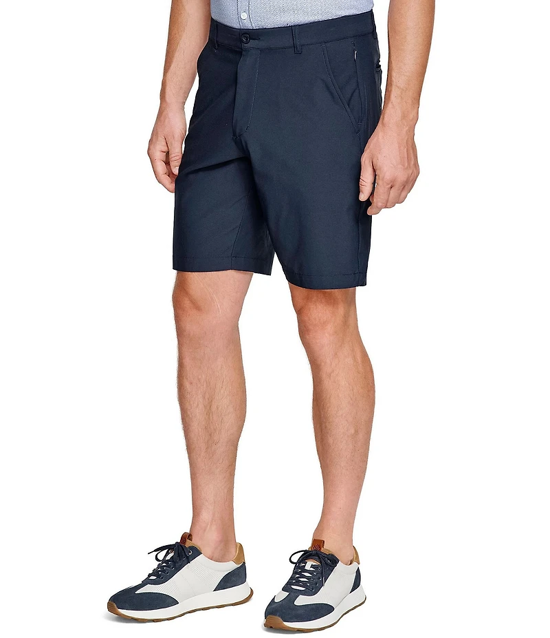 Johnston & Murphy XC4 Performance Stretch Flat Front 9#double; Inseam Shorts