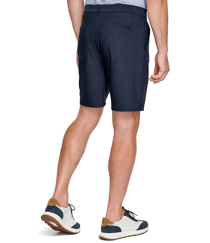 Johnston & Murphy XC4 Performance Stretch Flat Front 9#double; Inseam Shorts