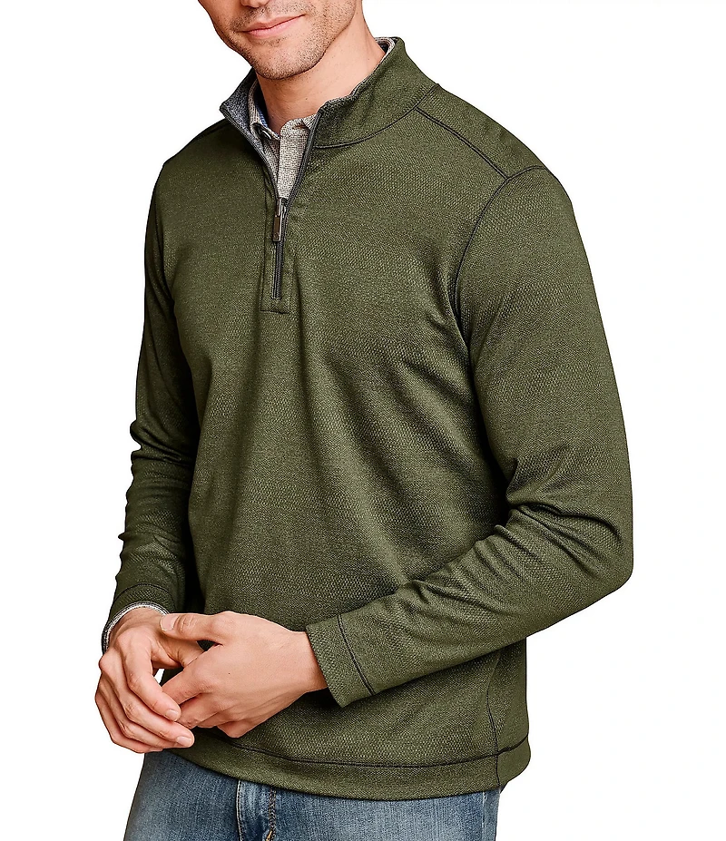 Johnston & Murphy XC4 Performance Stretch Reversible Quarter-Zip Pullover