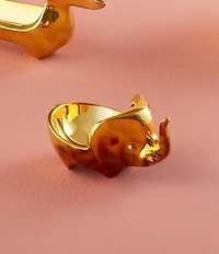 Jonathan Adler Brass Elephant Ring Bowl