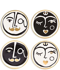 Jonathan Adler Marseilles Faces Coaster Set