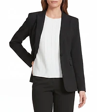 Jones New York Bi-Stretch 1-Button Blazer