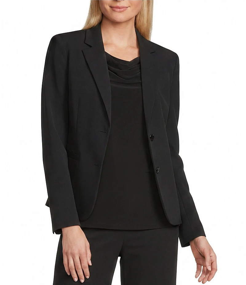 Jones New York Bi-Stretch 2-Button Blazer