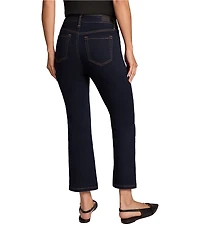 Jones New York City Denim High-Rise Kick-Flare Cropped Jeans