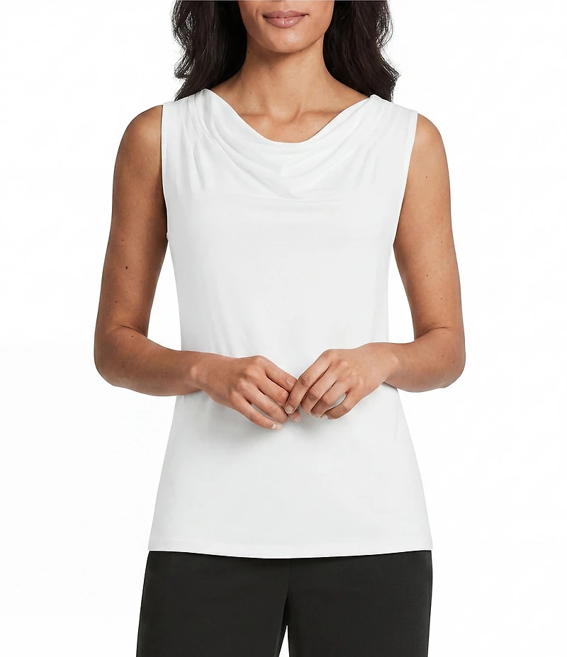 Jones New York Cowl Neck Sleeveless Top