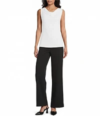 Jones New York Cowl Neck Sleeveless Top