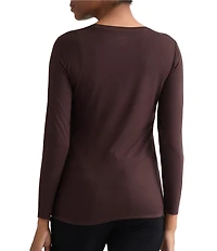 Jones New York Crew Neck Long Sleeve Top