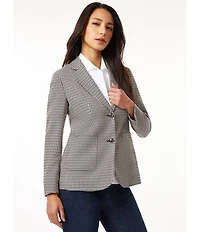 Jones New York Point Collar Long Sleeve Button Front Cotton Shirt