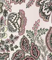 Jones New York Knit Paisley V-Neck Sleeveless Pleated Cami