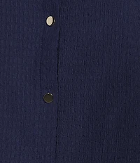 Jones New York Knit Round Neck Long Sleeve Button Front Cardigan