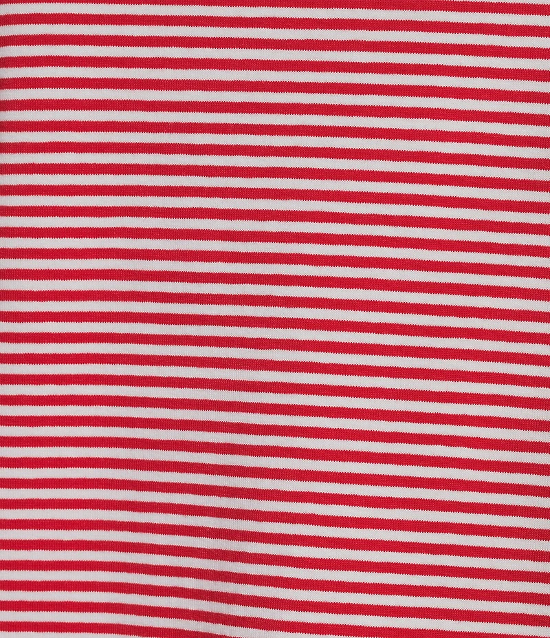 Jones New York Knit Stripe Button Detail Crew Neck Short Sleeve Tee