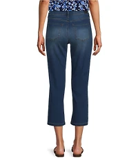 Jones New York Lexington City Denim Straight Leg Capri Jeans