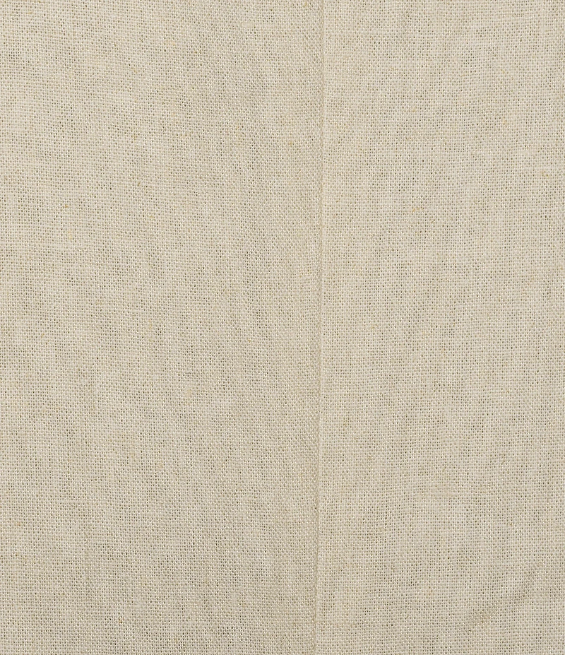 Jones New York Linen Blend Crew Neck Short Sleeve Side Button Detail Swing Dress