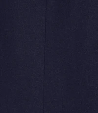 Jones New York Linen Blend Notch Lapel Long Scrunch Sleeve Open Front Blazer