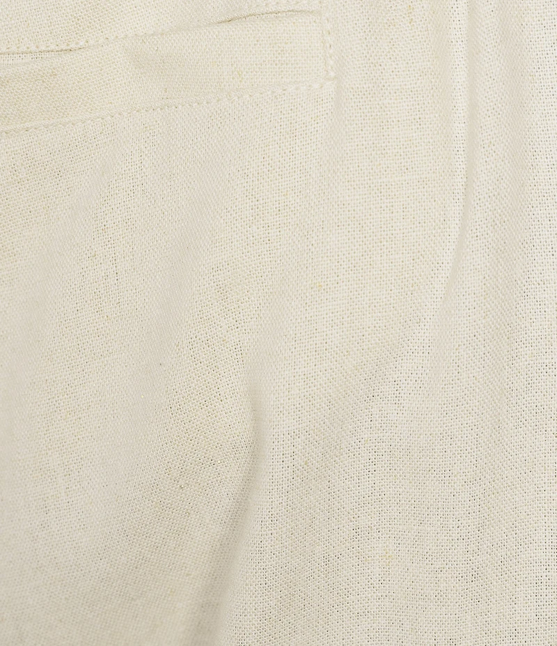 Jones New York Linen Blend Straight Leg Drawstring Pants