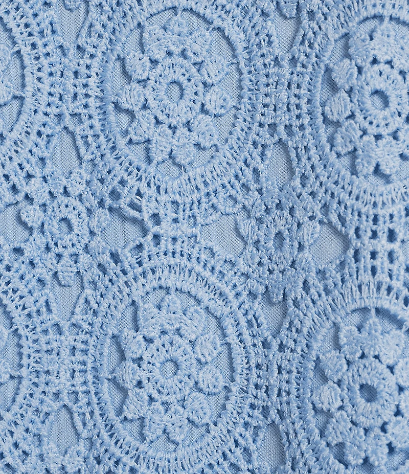 Jones New York Medallion Lace Short Sleeve Tee
