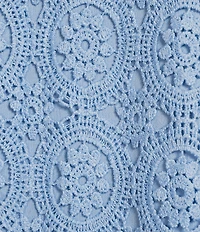 Jones New York Medallion Lace Short Sleeve Tee