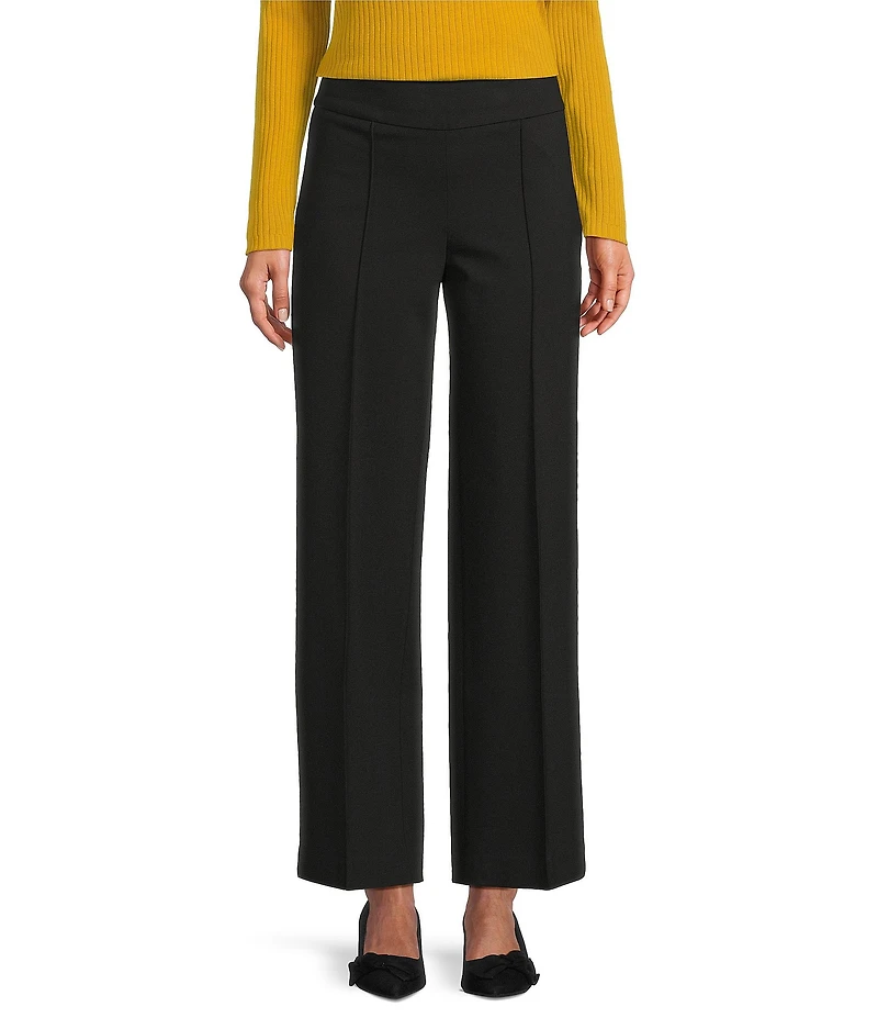 Jones New York Modern Compression Pull On Pintuck Wide Leg Pants