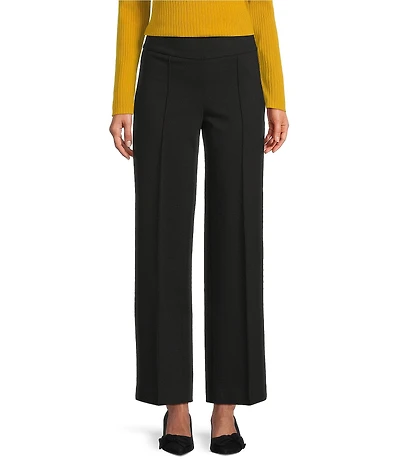 Jones New York Modern Compression Pull On Pintuck Wide Leg Pants