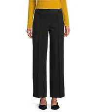 Jones New York Modern Compression Pull On Pintuck Wide Leg Pants