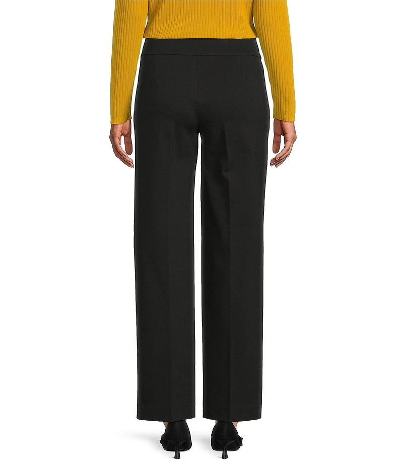 Jones New York Modern Compression Pull On Pintuck Wide Leg Pants