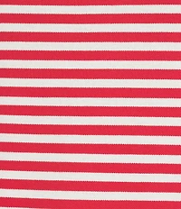Jones New York Pique Stripe Boat Neck Short Dolman Sleeve Side Tie Tee