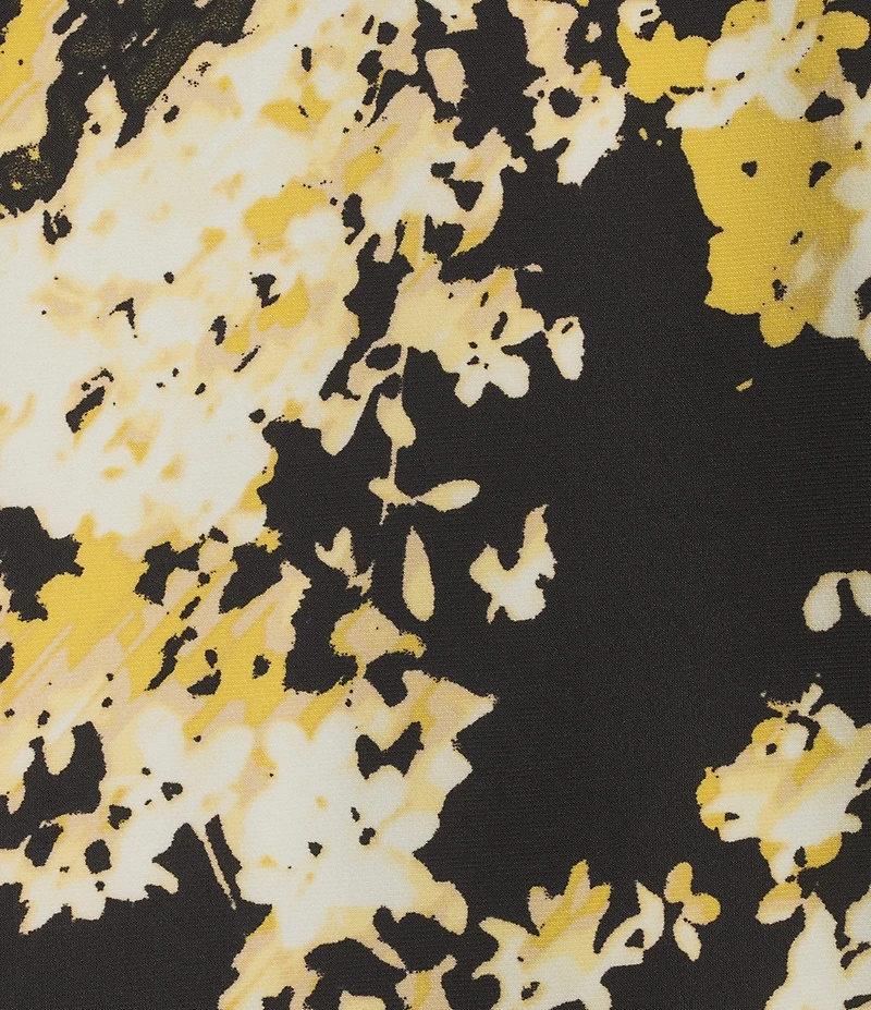 Jones New York Printed ITY Keyhole Neckline Long Sleeve Top