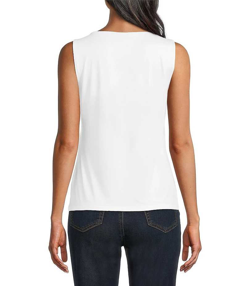 Jones New York Square Neck Sleeveless Top