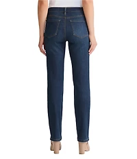 Jones New York Stretch Denim Lexington Straight-Leg Jeans