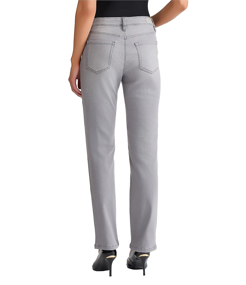 Jones New York Stretch Denim Lexington Straight-Leg Jeans