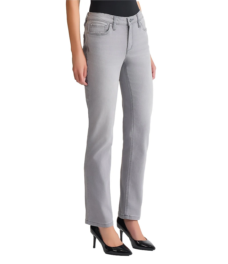 Jones New York Stretch Denim Lexington Straight-Leg Jeans