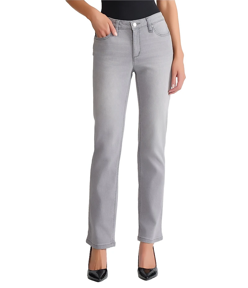 Jones New York Stretch Denim Lexington Straight-Leg Jeans