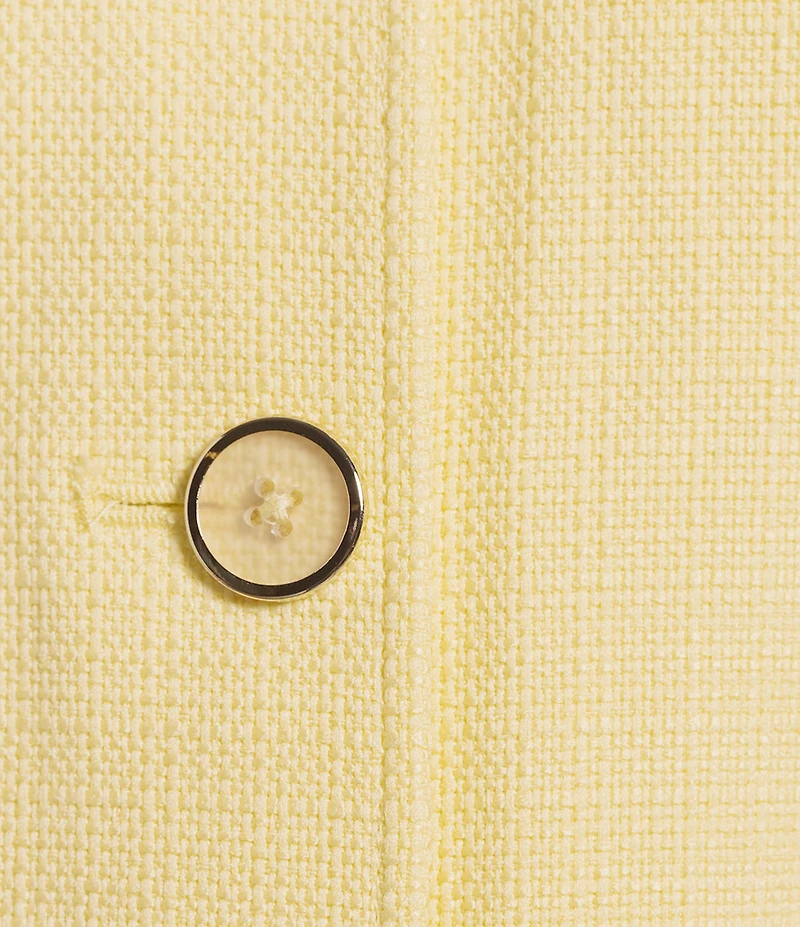 Jones New York Tweed Crew Neck Long Sleeve Button-Front Jacket