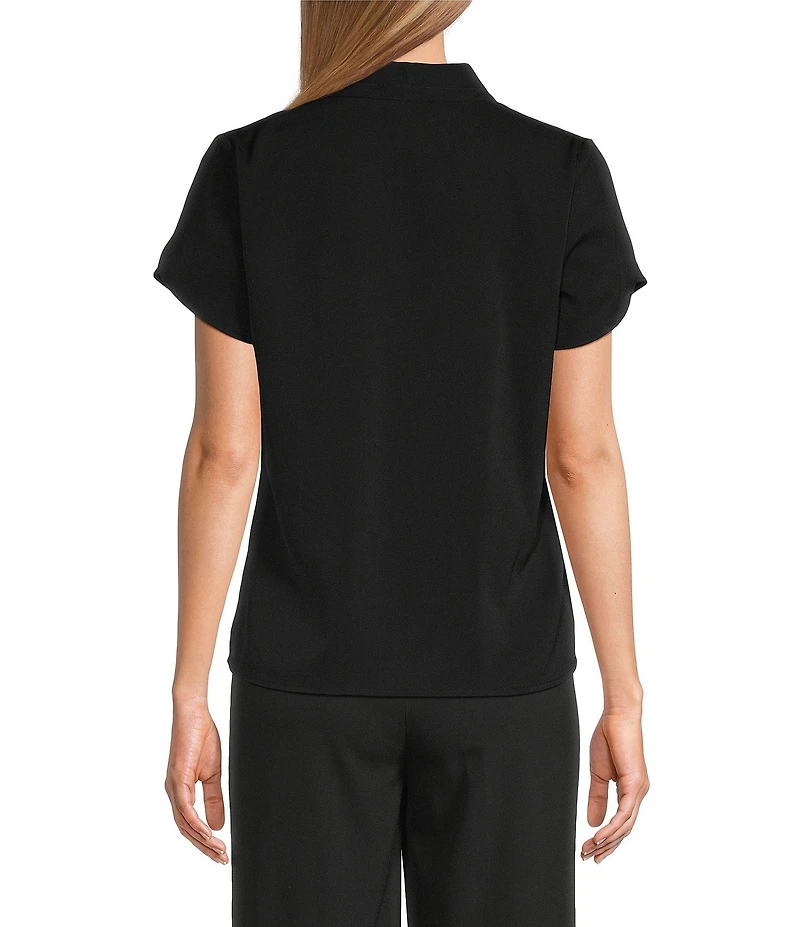 Jones New York V-Neck Petal Sleeve Blouse