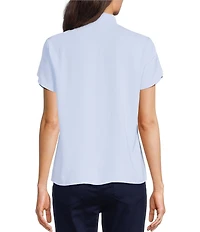 Jones New York V-Neck Petal Sleeve Blouse