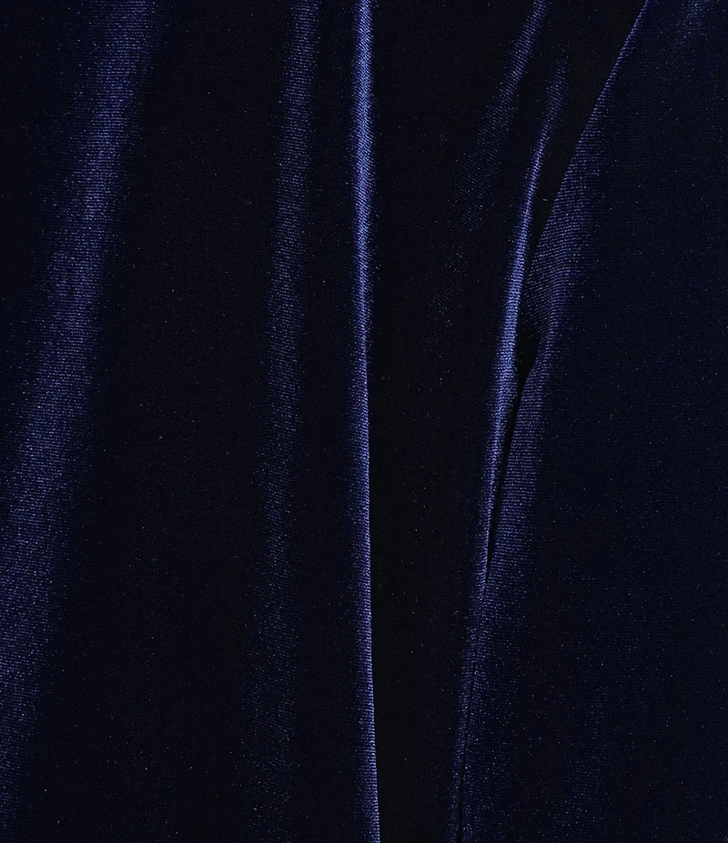 Jones New York Velour Mock Neck Long Sleeve Zip Front Jacket