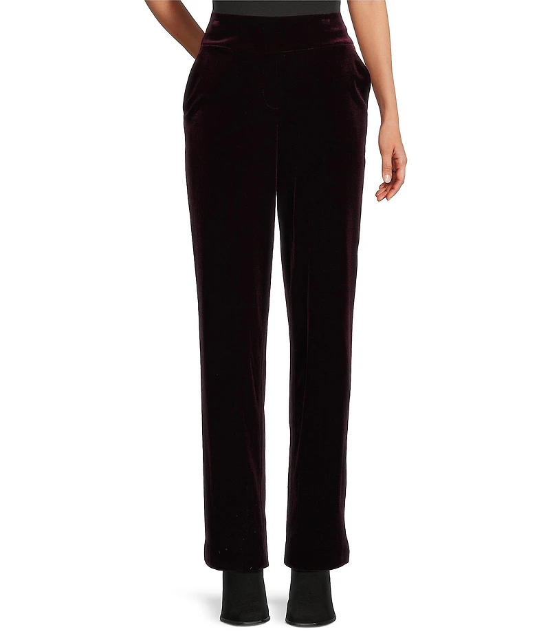 Jones New York Velour Straight Leg Coordinating Pants