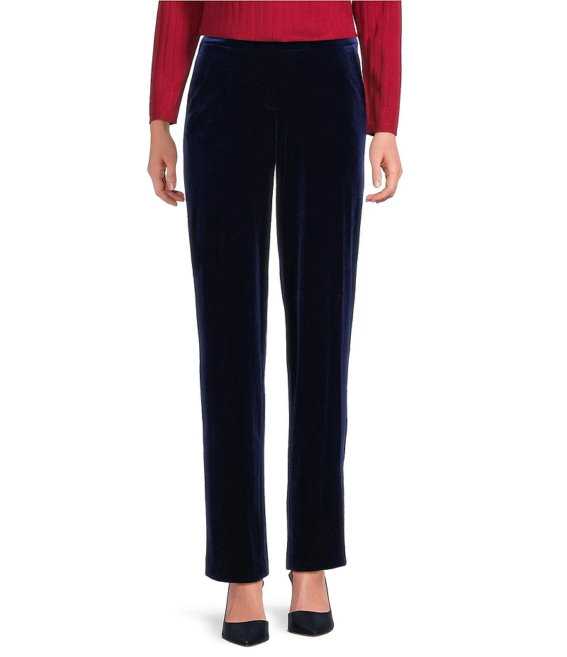 Jones New York Velour Straight Leg Coordinating Pants